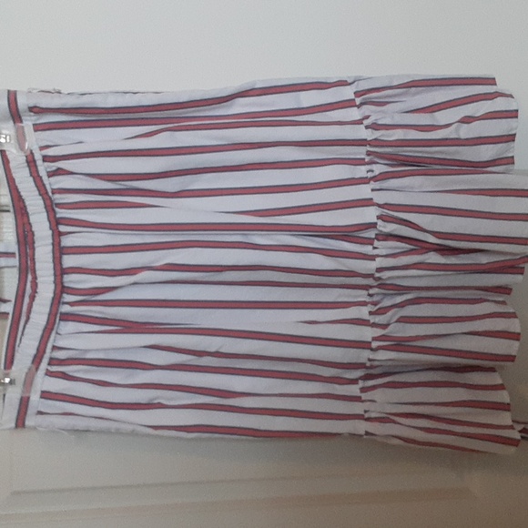 Draper James Ruffled hem Skirt. Red white and blue. Size medium - Picture 2 of 10